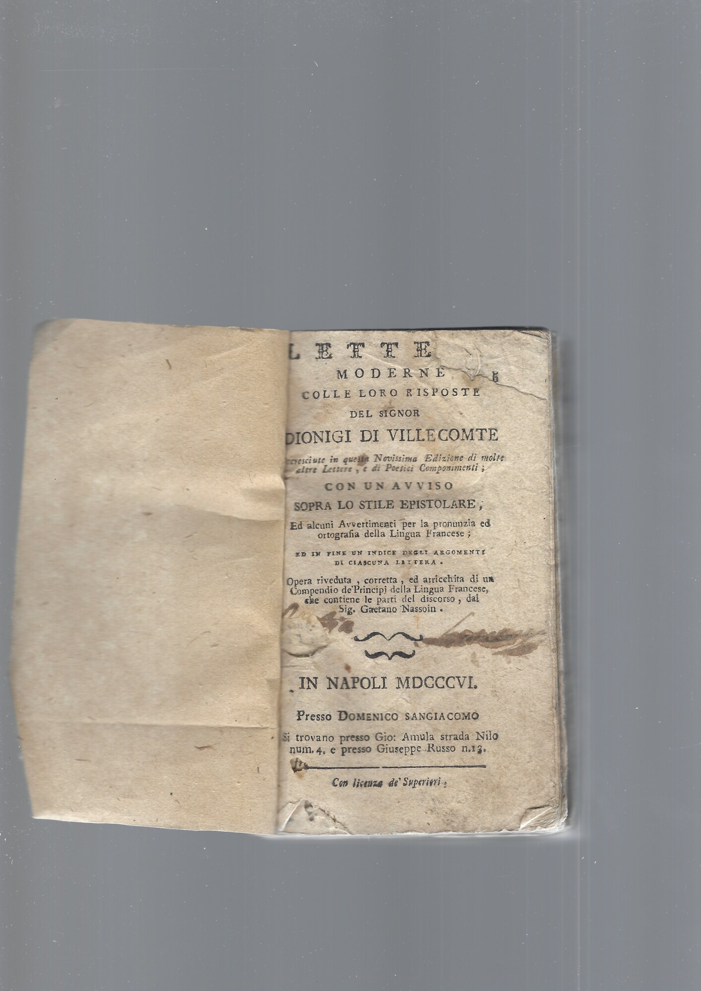 LETTERE MODERNE COLLE LORO RISPOSTE