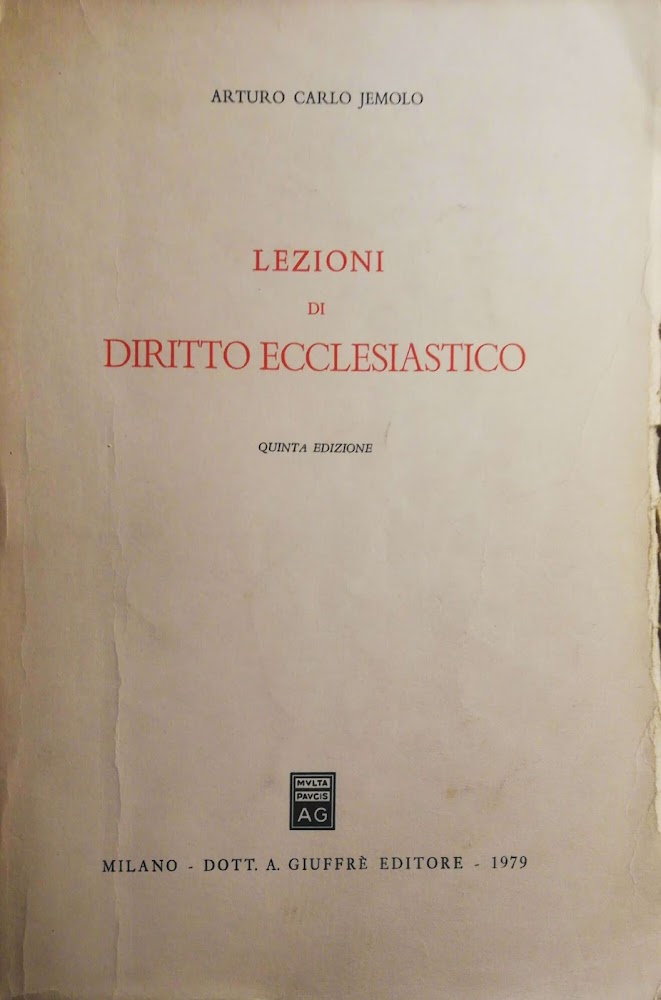 Lezioni di diritto ecclesiastico