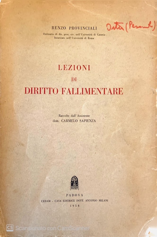 Lezioni di diritto fallimentare