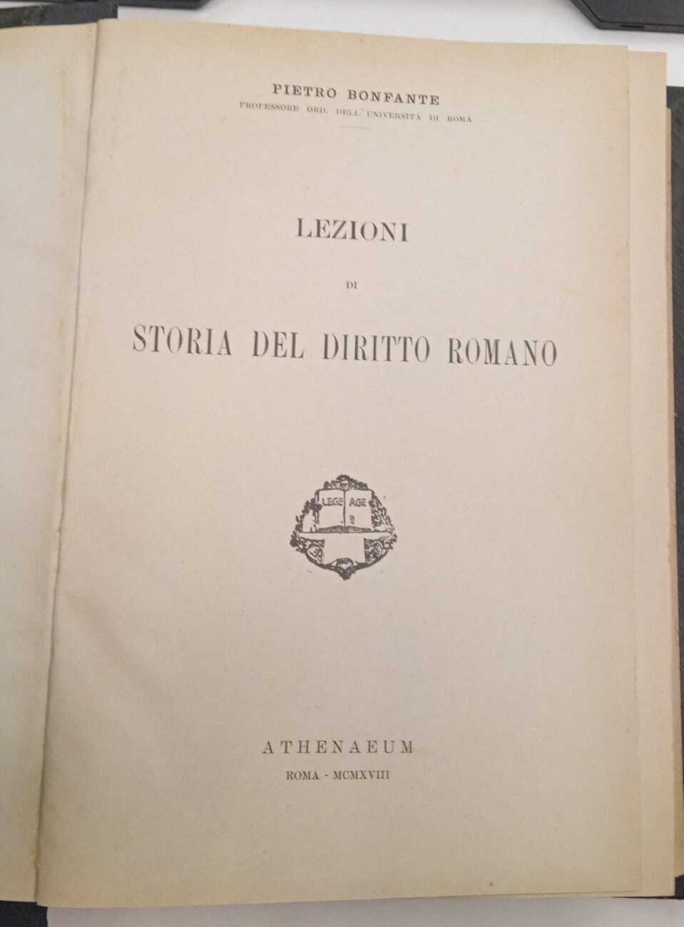 Lezioni di storia del diritto romano.