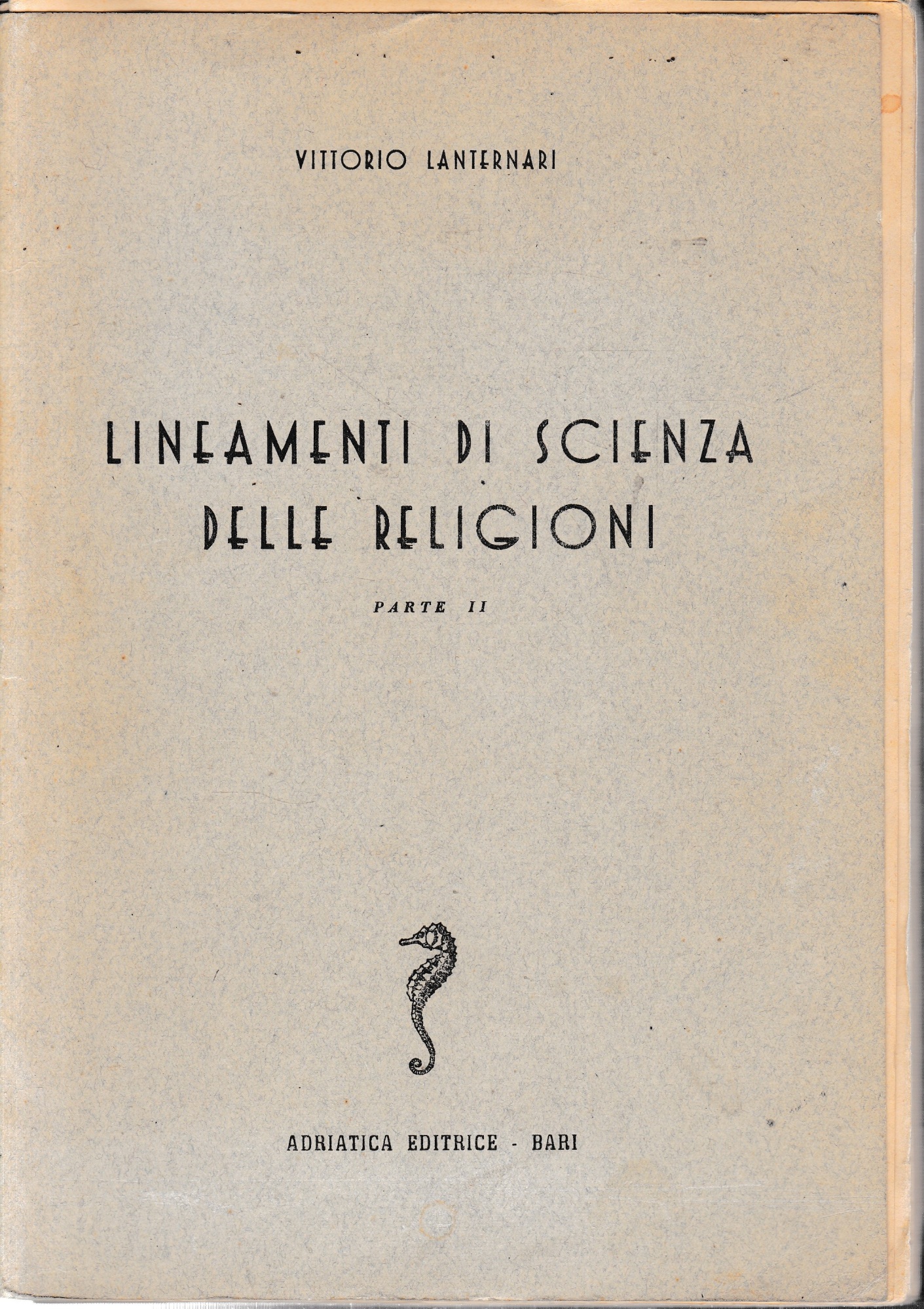 Lineamenti di scienza delle religioni.