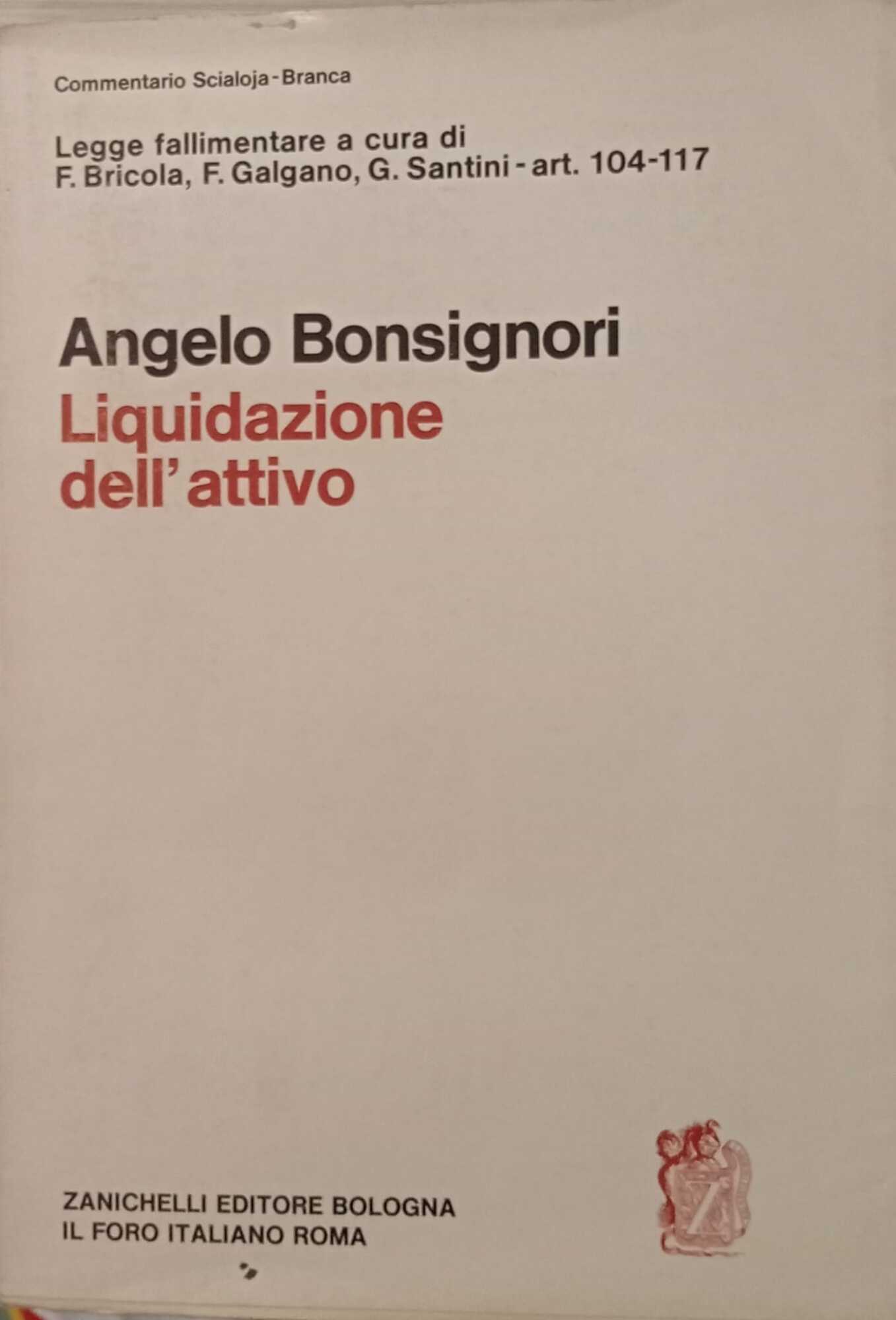 Liquidazione dell'attivo, artt. 104-117.