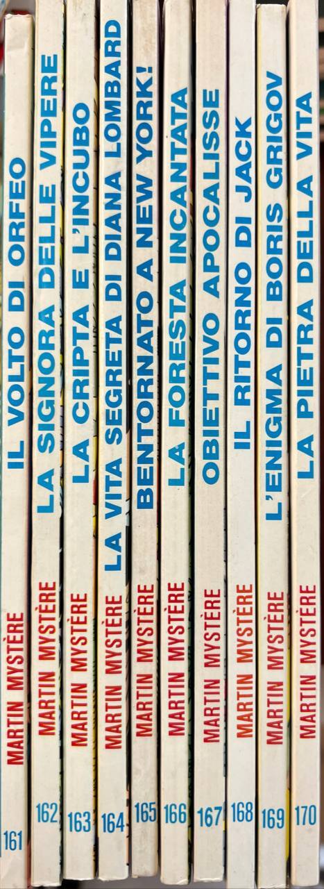 Lotto 10 fumetti Martin Mystere (da n^ 161 a 170).