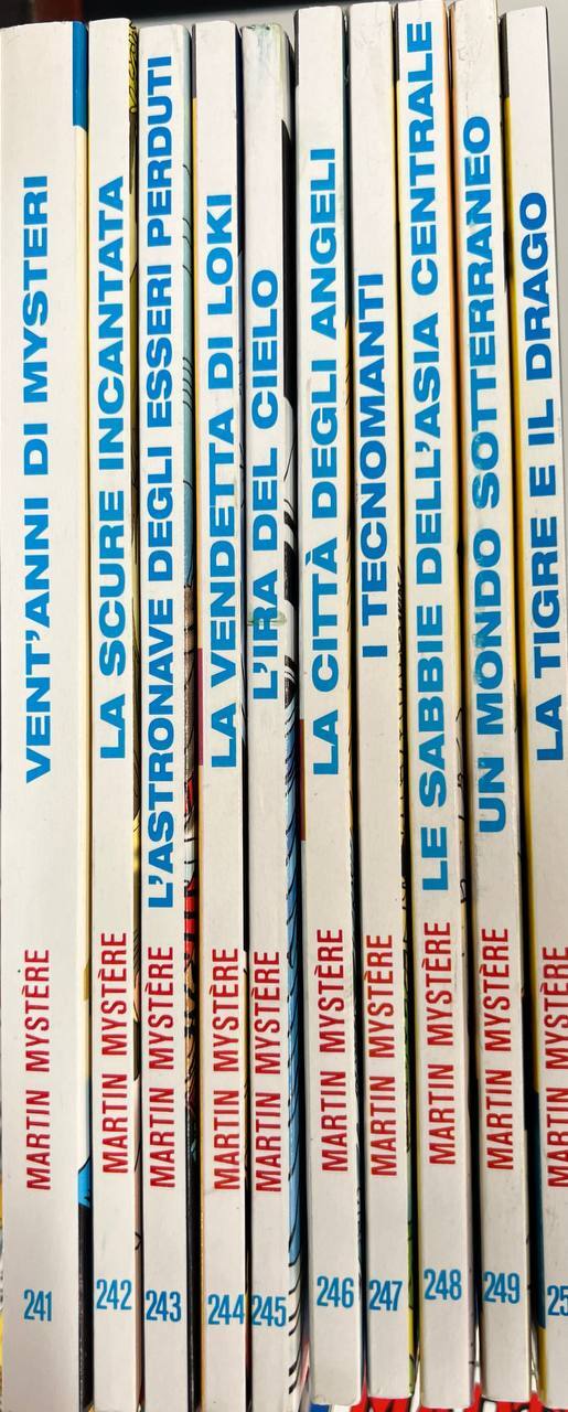 Lotto 10 fumetti Martin Mystere (da n^ 241 a 250).