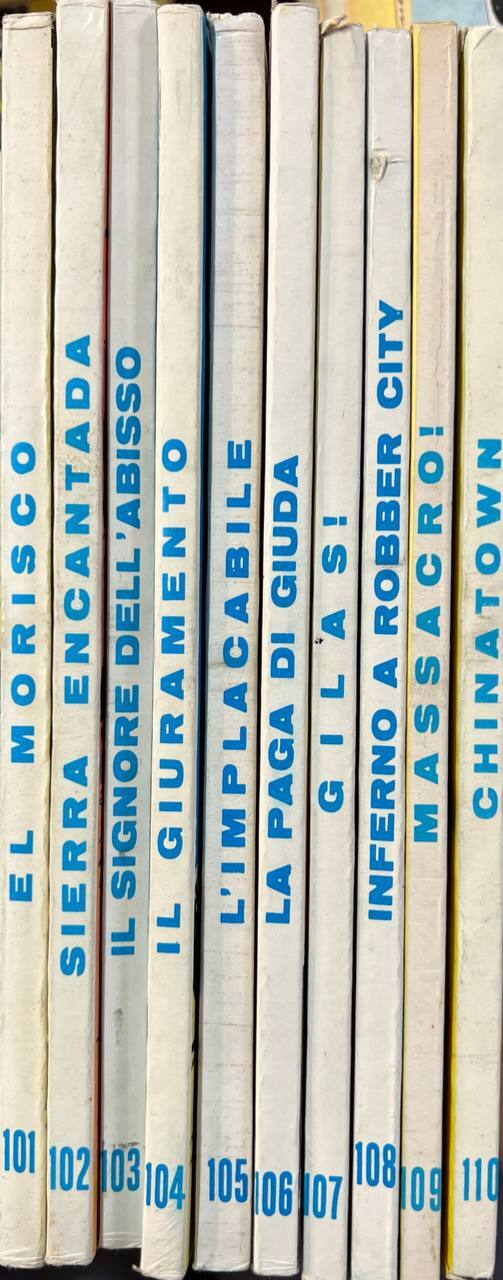 Lotto 10 fumetti Tex (da n^ 101 a 110).