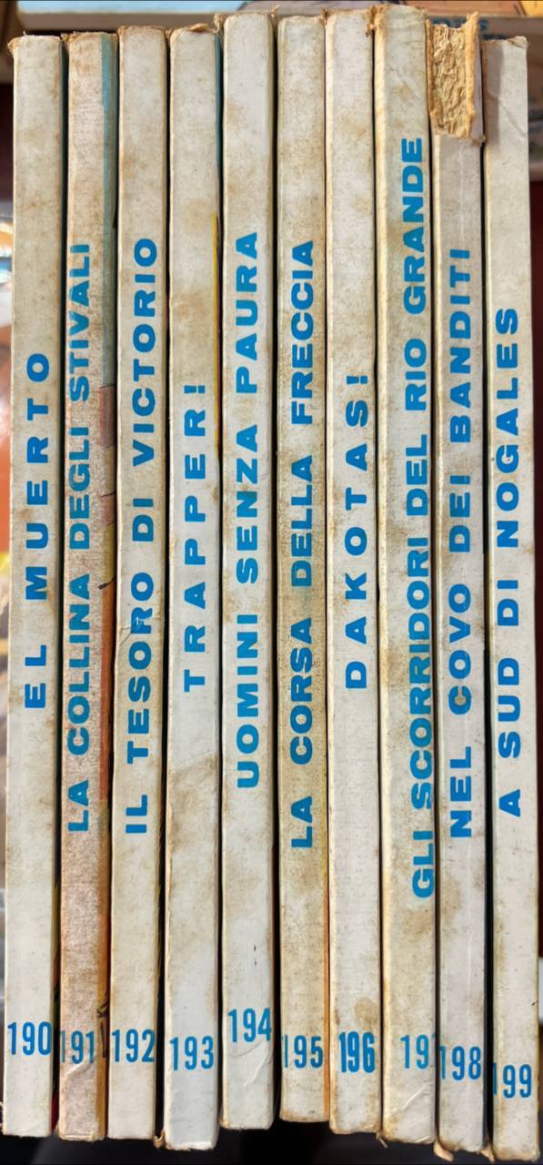 Lotto 10 fumetti "Tex" (da n^ 190 a 199).