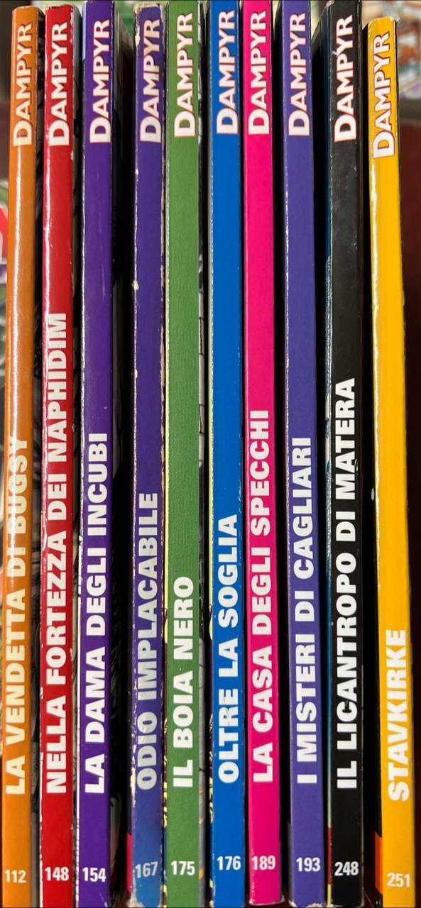 Lotto 10 numeri Dampyr (n^ 112-148-154-167-175-176-189-193-248-251).