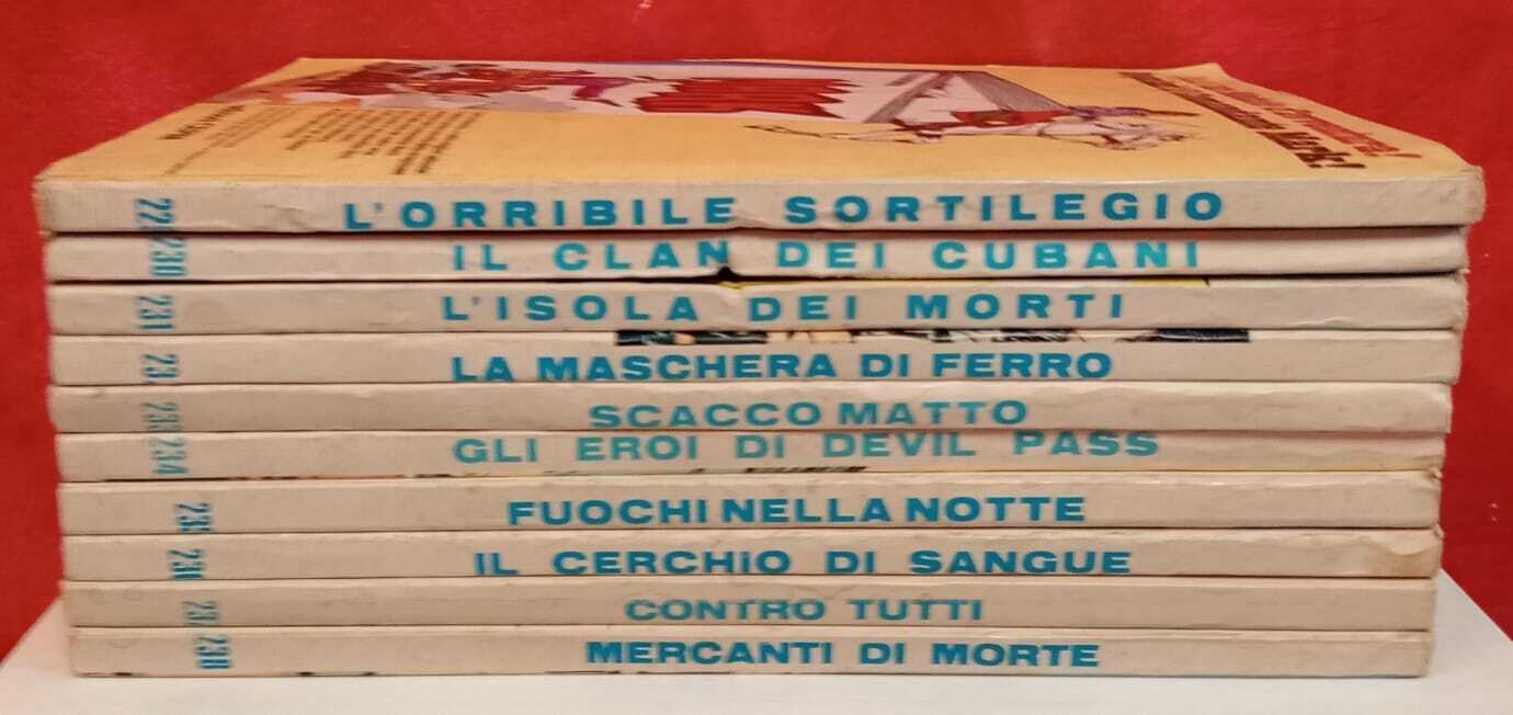 Lotto 10 numeri Tex, dal n. 229 al n. 238.