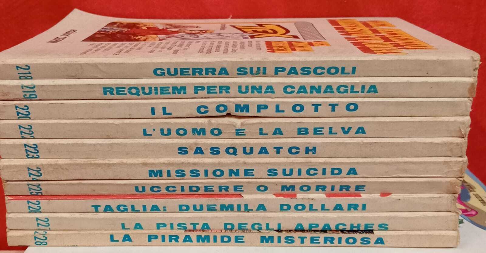 Lotto 10 numeri Tex. Numeri in descrizione.