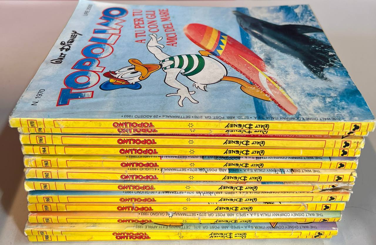Lotto 12 fumetti Topolino (numeri compresi tra 1900 e 1999 …