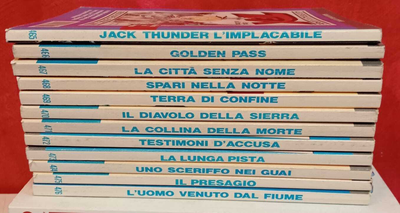 Lotto 12 numeri Tex, dal n. 465 al n. 476.