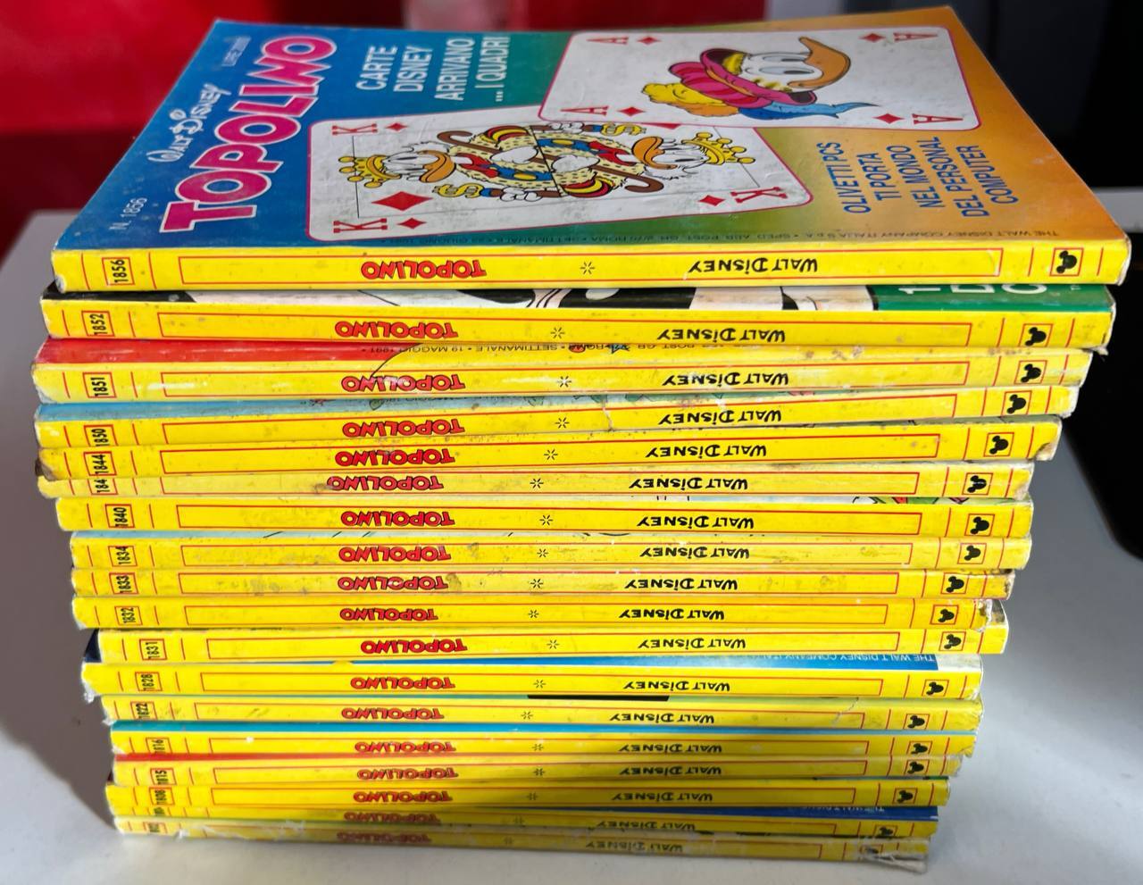 Lotto 18 fumetti Topolino (numeri fascia 1800-1899 in descrizione).