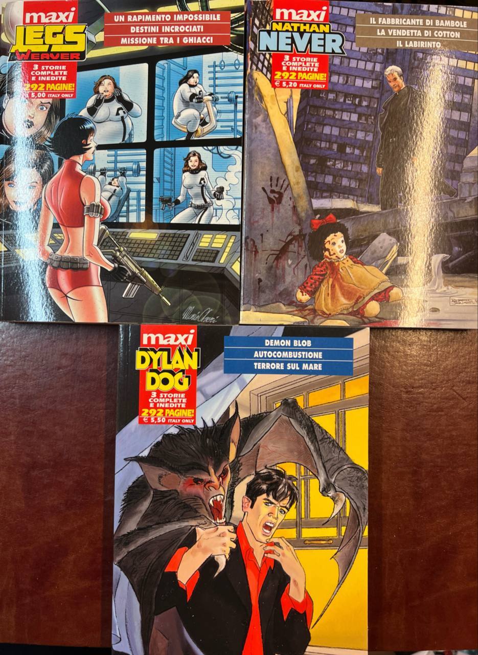 Lotto 3 fumetti (Maxi Dylan Dog 8; Maxi Nathan Never …
