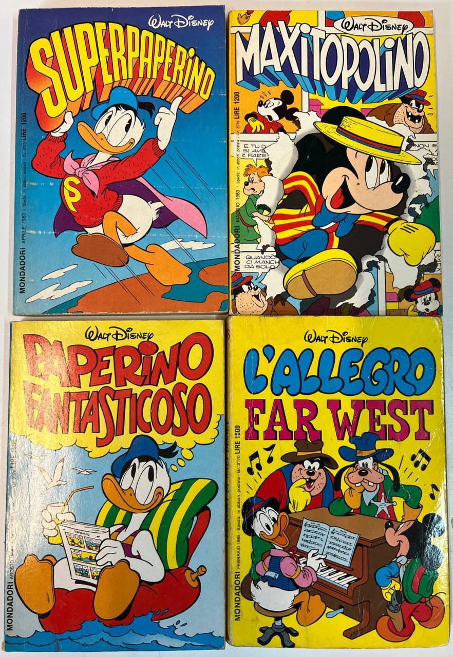 Lotto 4 volumi I Classici di Walt Disney (n^ 76-77-92-98).