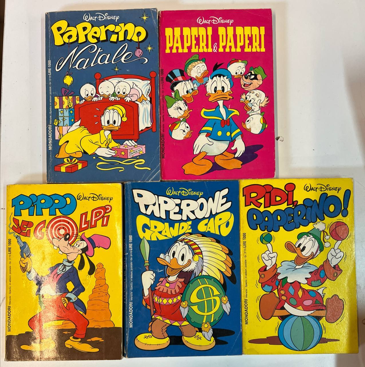 Lotto 5 volumi I Classici di Walt Disney (n^ 61-63-64-66-68).