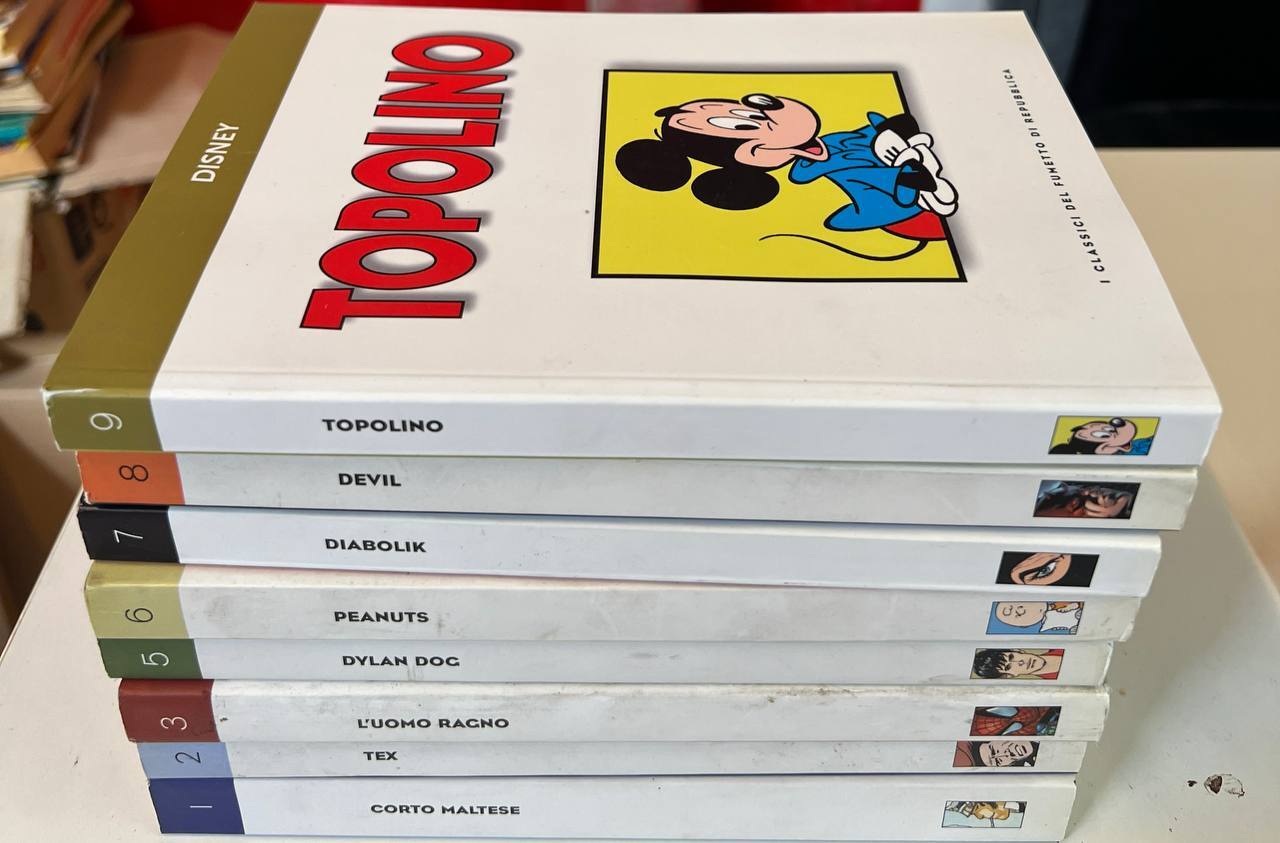 Lotto 8 volumi I Classici del fumetto di Repubblica (da …