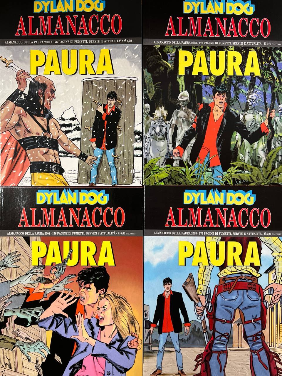 Lotto "Almanacco della paura" (anni 2002-2003-2004-2005).