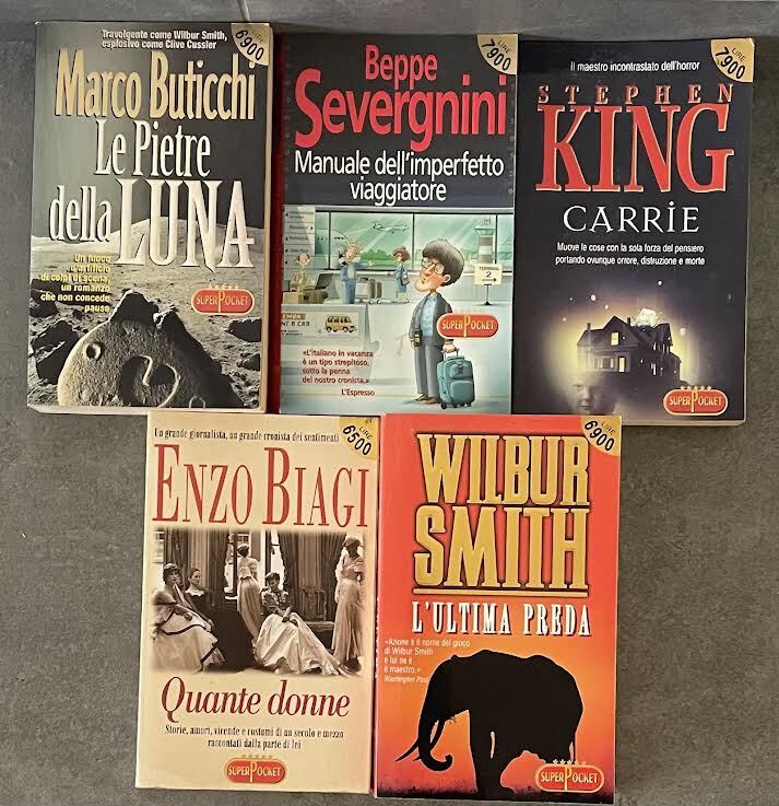 Lotto di 5 libri di narrativa italiana e straniera SuperPocket. …