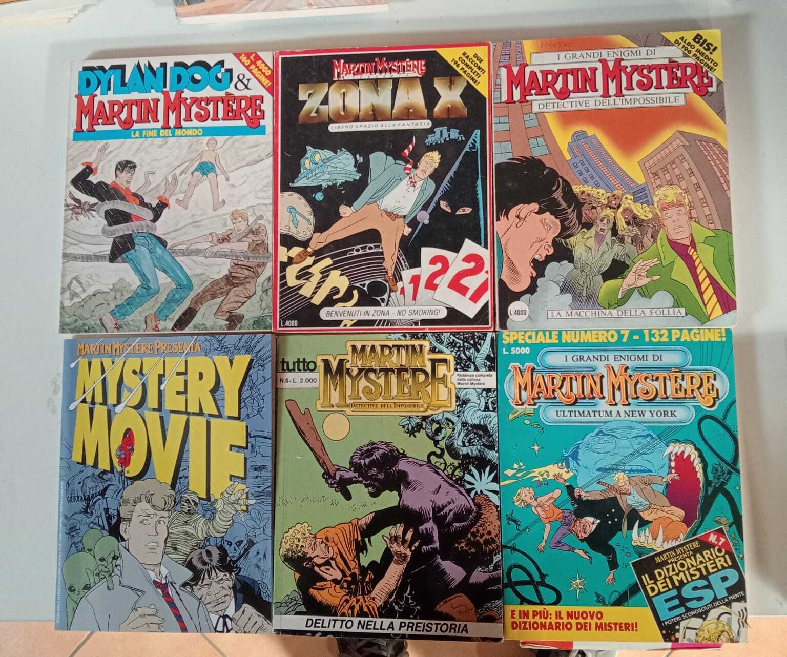 Lotto n. 6 fumetti Martin Mystère.