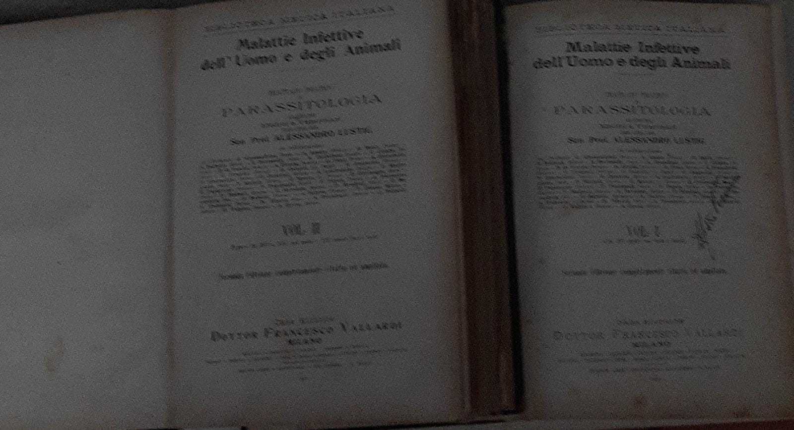Malattie infettive dell'uomo e degli animali. Trattato di parassitologia ad …
