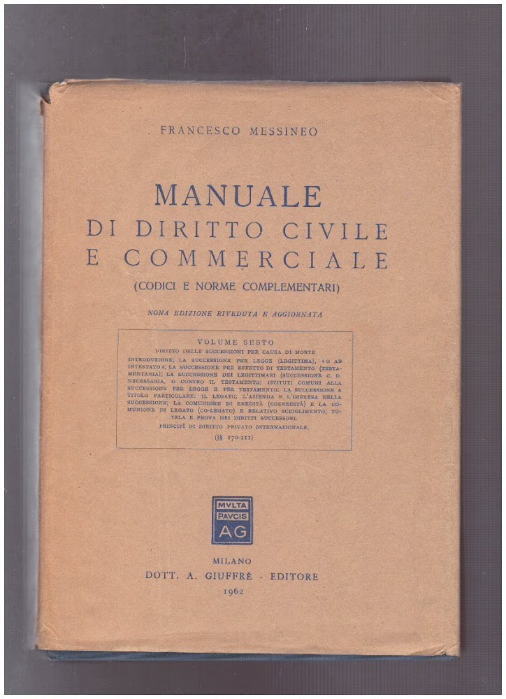 Manuale di Diritto Civile e Commerciale (Codici e norme complementari) …