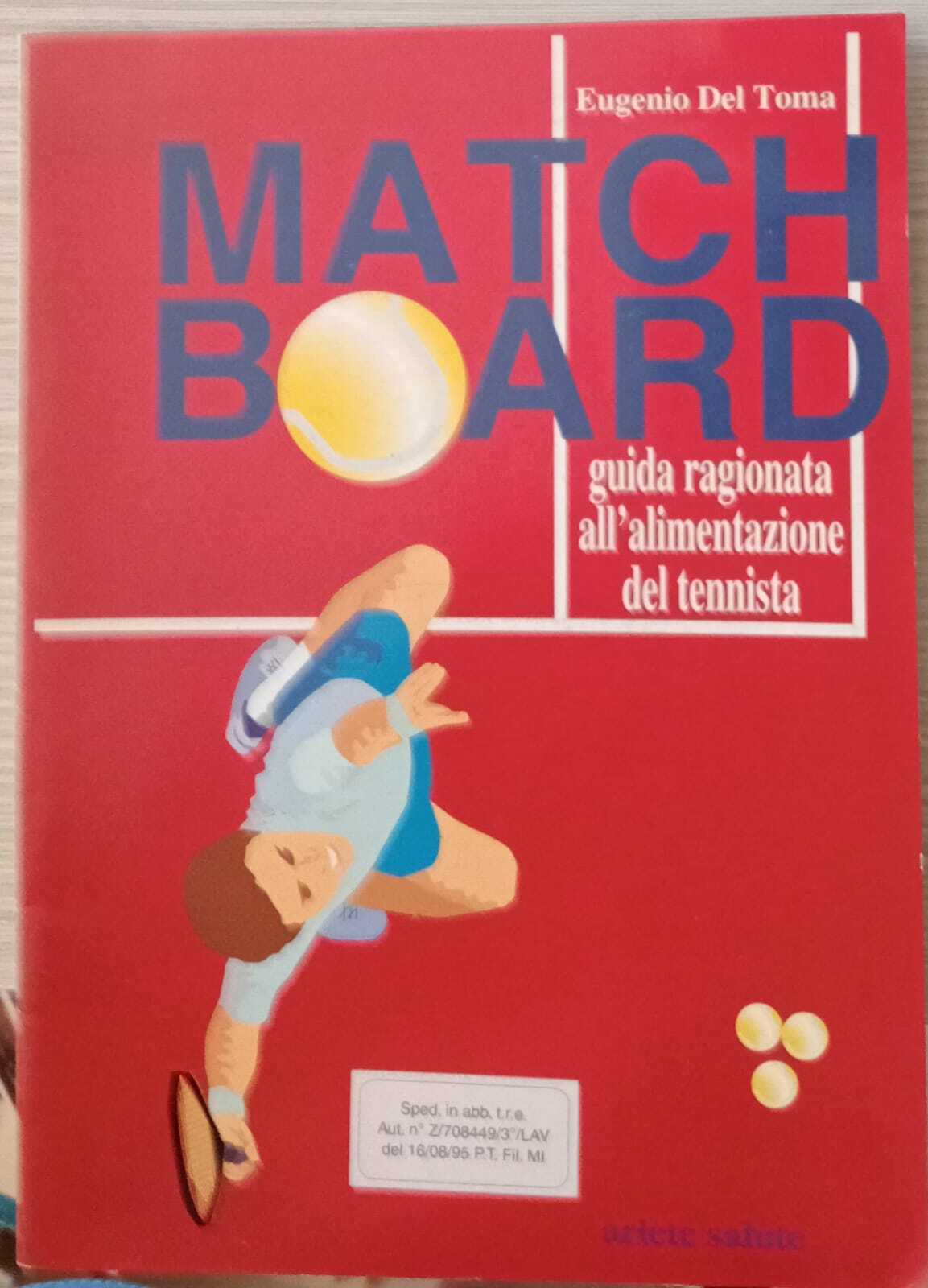 Match Board. Guida ragionata all'alimentazione del tennista.