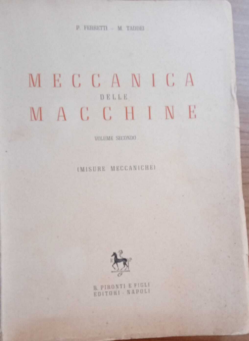 Meccanica delle macchine (volume secondo)
