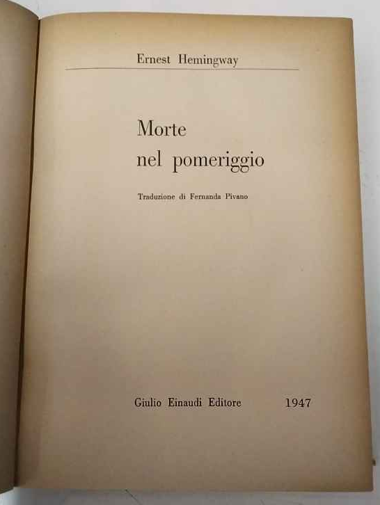 Morte nel pomeriggio