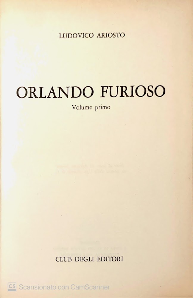 Orlando furioso. Vol 1-2