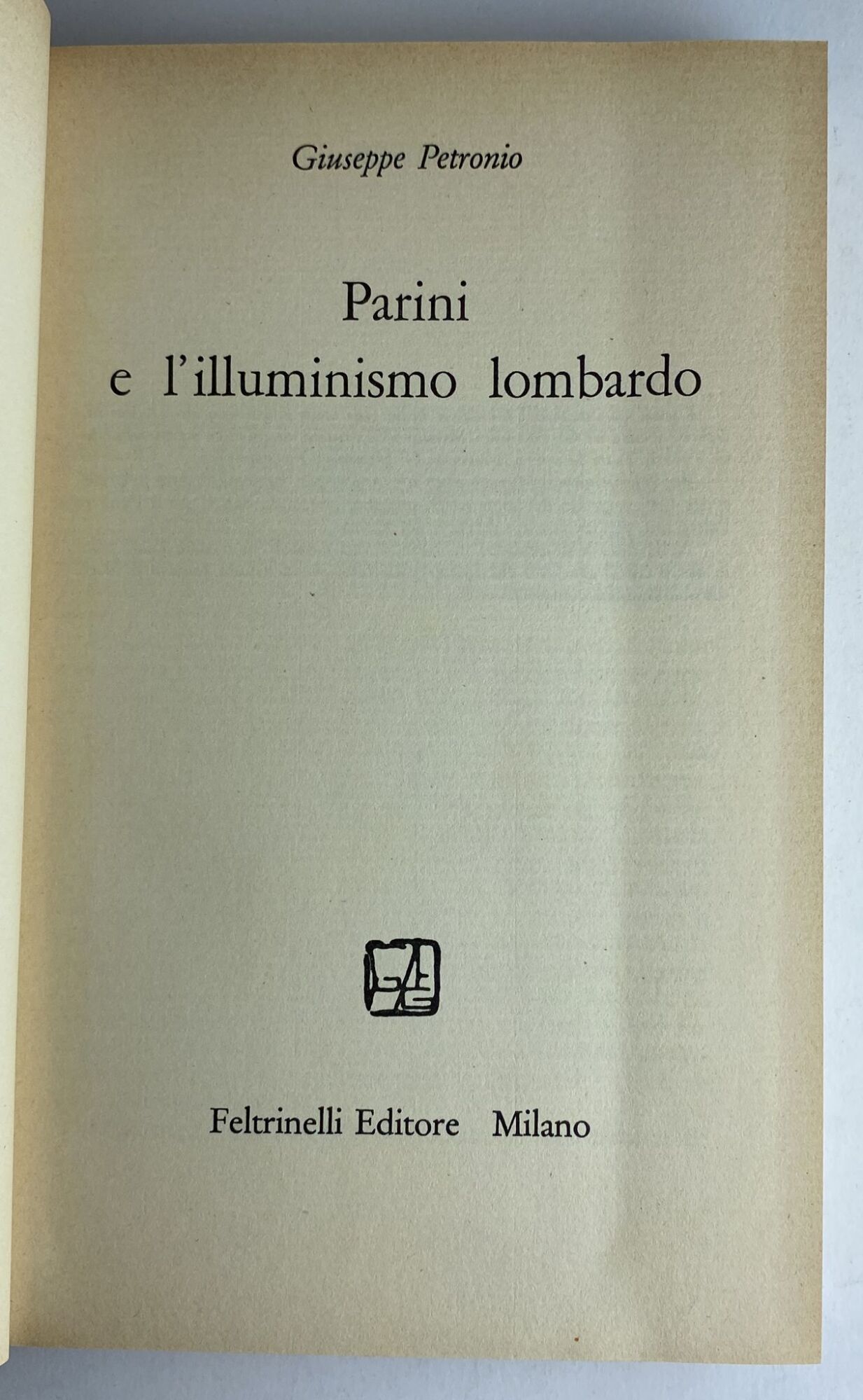 Parini e l'illuminismo lombardo
