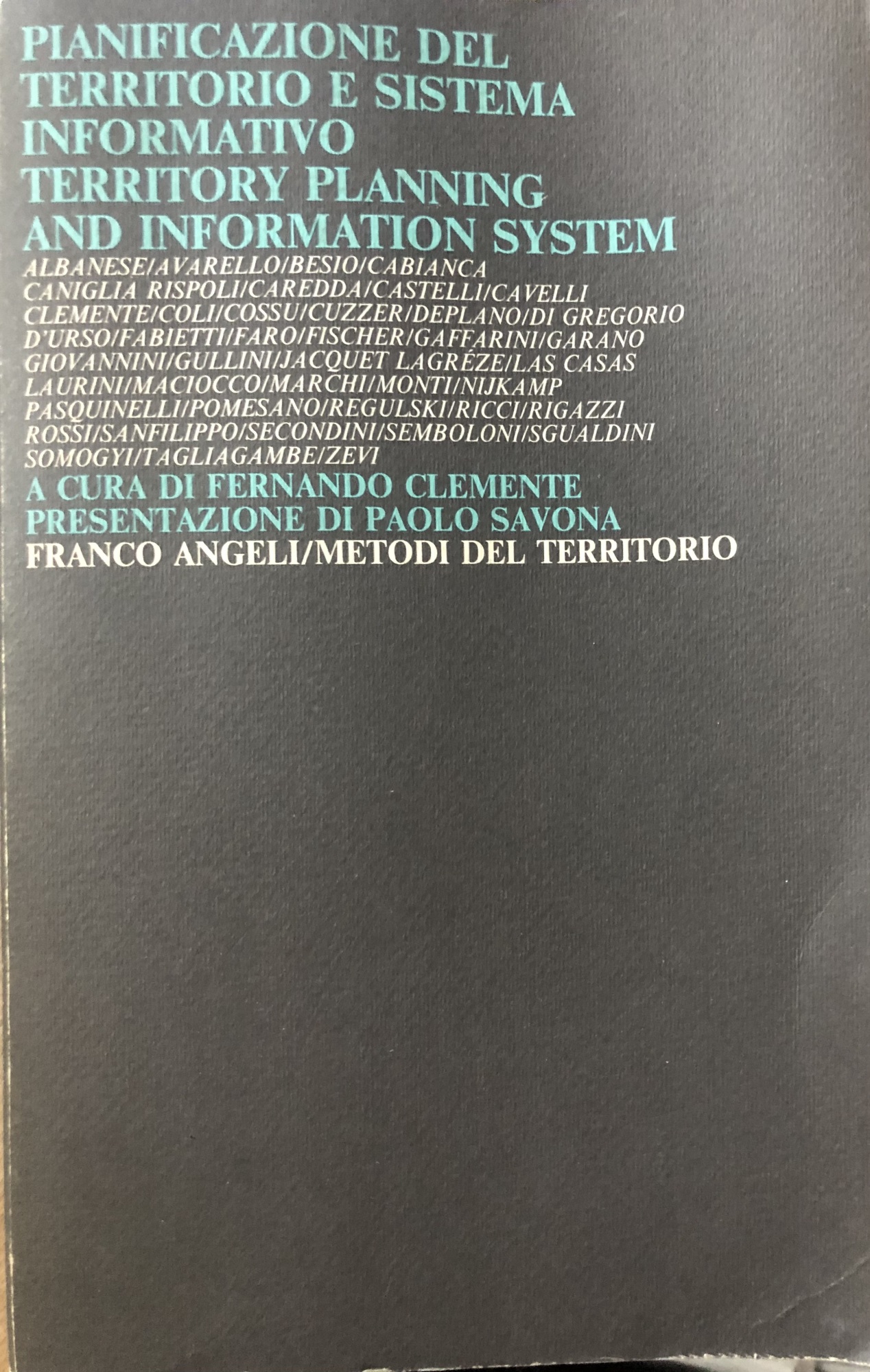 Pianificazione del territorio e sistema informativo.