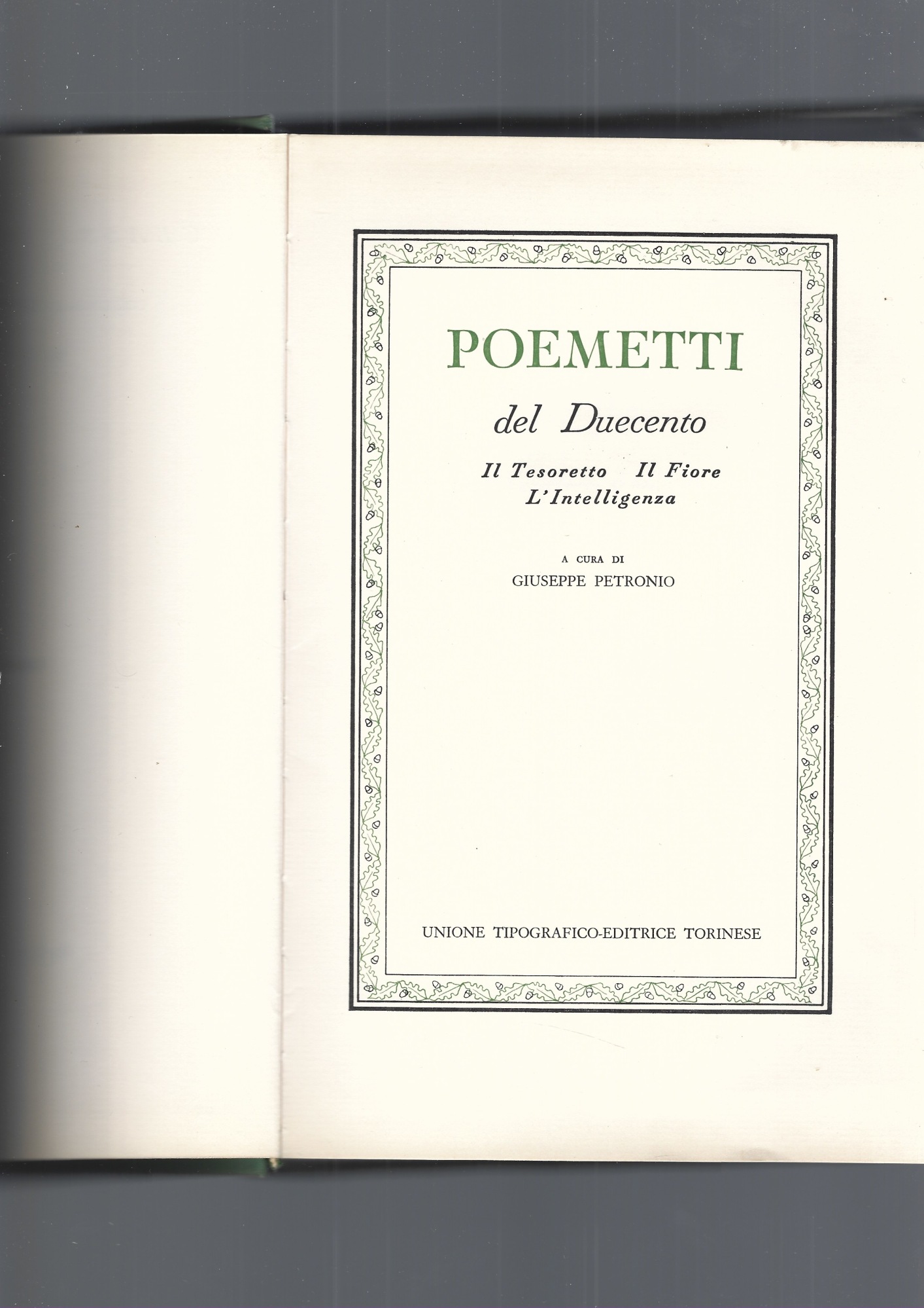 POEMETTI DEL DUECENTO