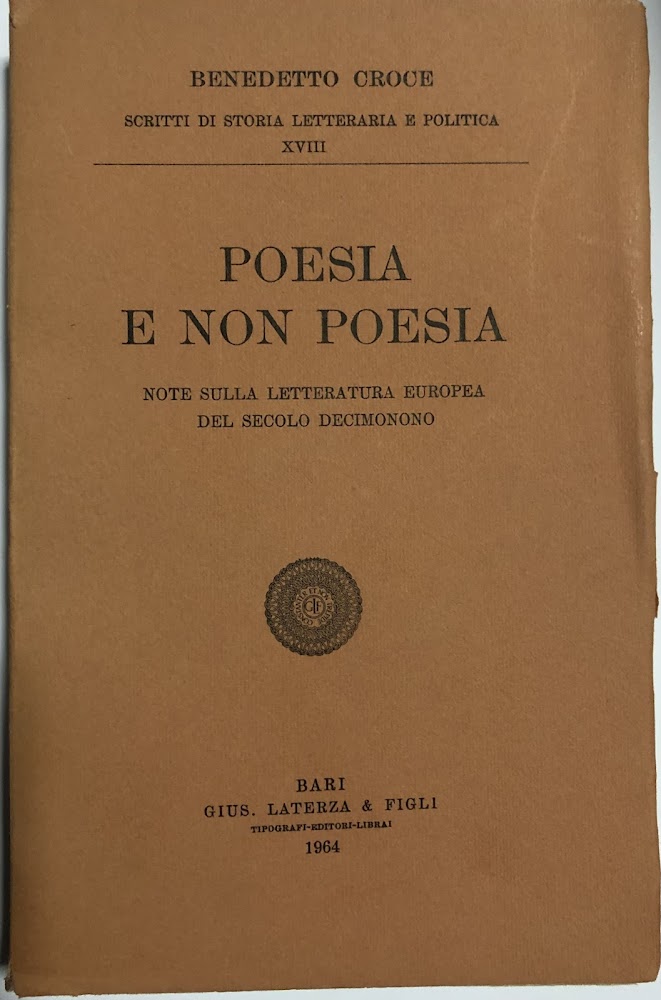 Poesia e non Poesia. Note sulla letteratura Europea del secolo …