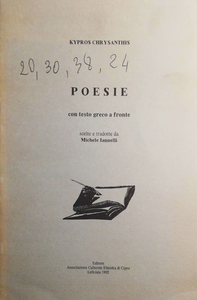 Poesie, con testo greco a fronte
