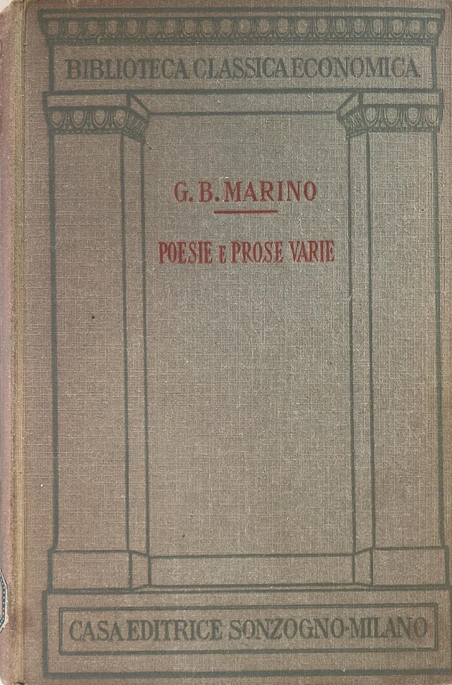 Poesie e prose varie