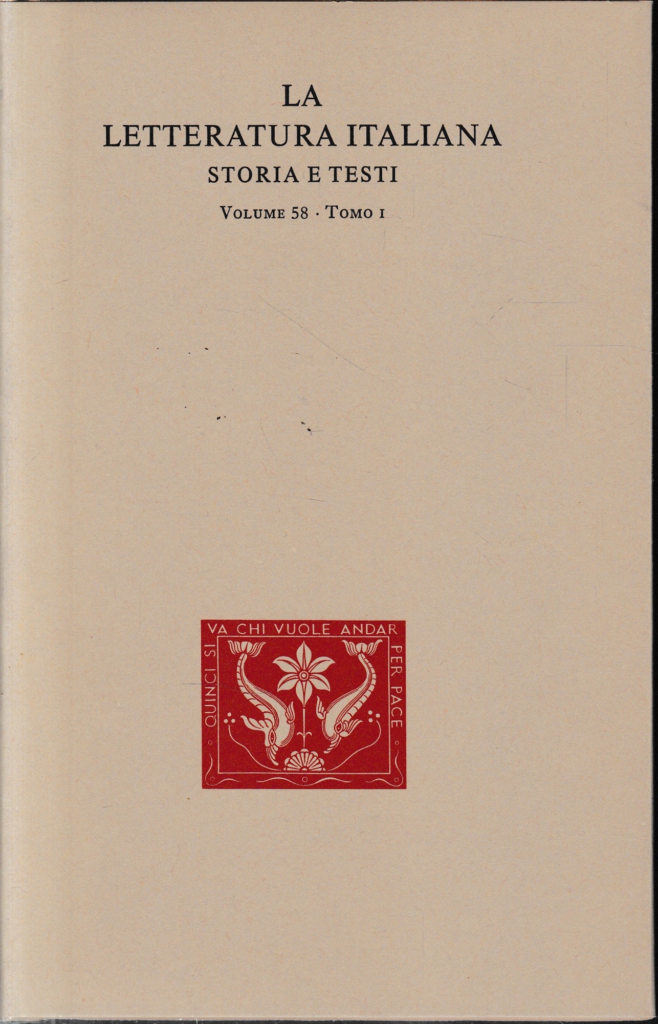 Poeti minori dell'ottocento, tomo I. Vol. 58.