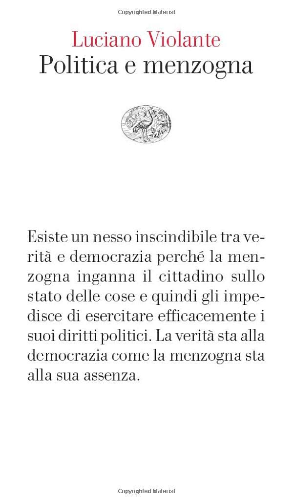 Politica e menzogna.