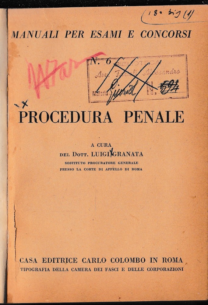 Procedura penale.