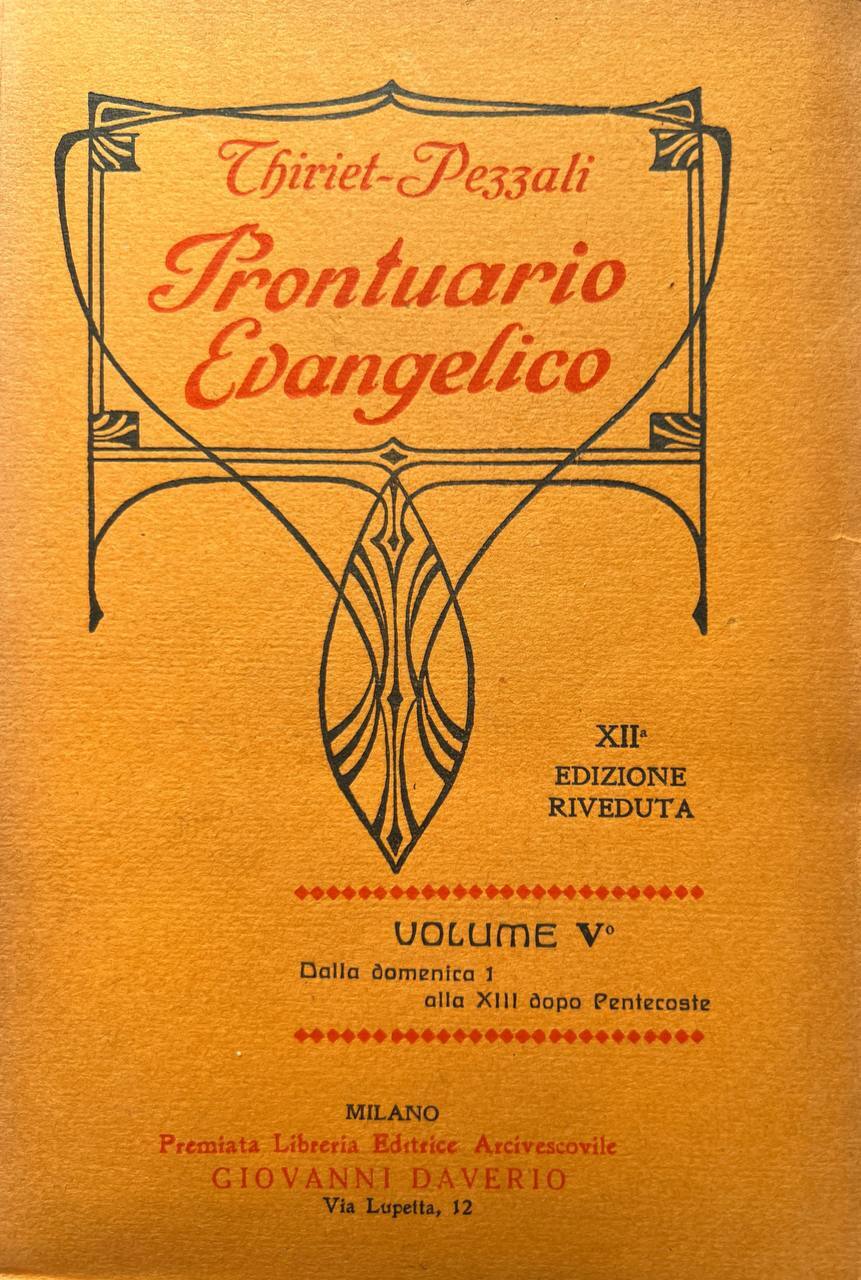 Prontuario evangelico di tutte le domeniche. Volume V