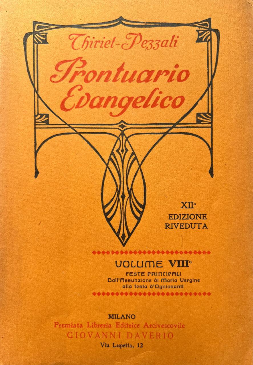 Prontuario evangelico di tutte le domeniche. Volume VIII