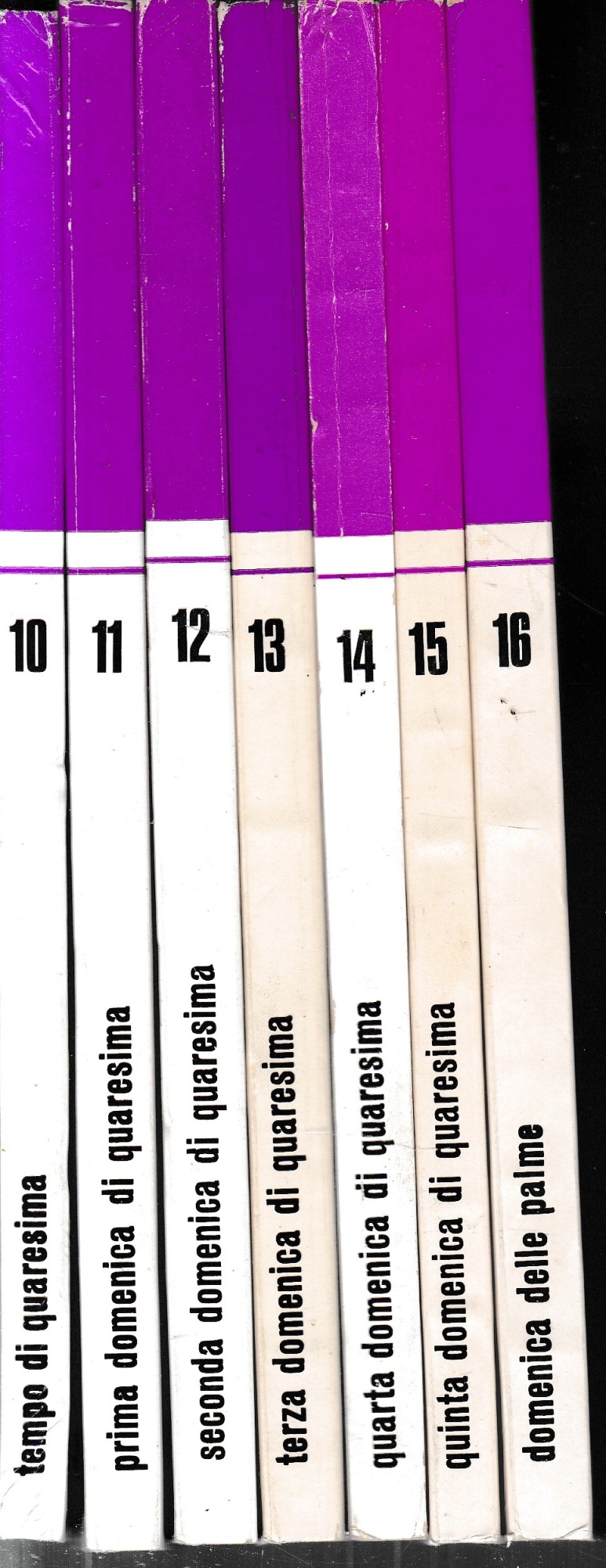 Pubblicazione del PAF. Sette volumi. n. 10-11-12-13-14-15-16: Tempo di quaresima …