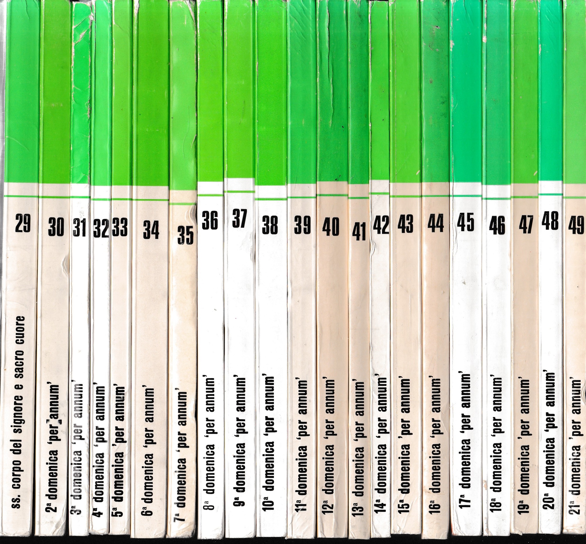 Pubblicazione del PAF. Ventuno volumi, n. da 29 a 49: …