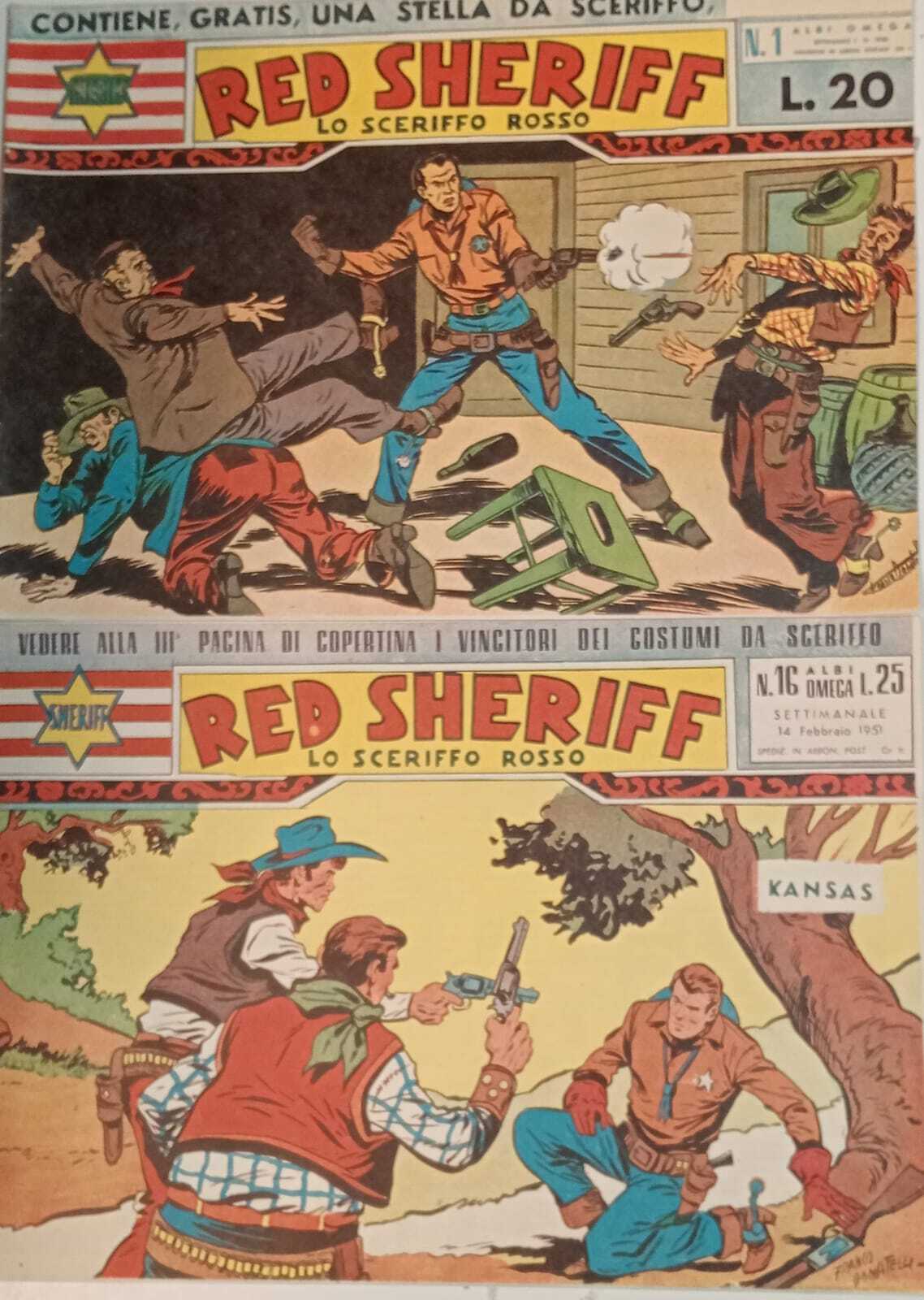 Red Sherif, lo sceriffo rosso. Serie completa dal n. 1 …