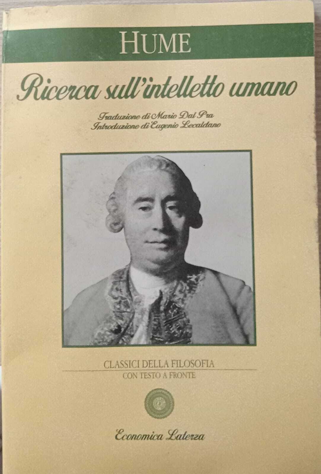 Ricerca sull'intelletto umano.