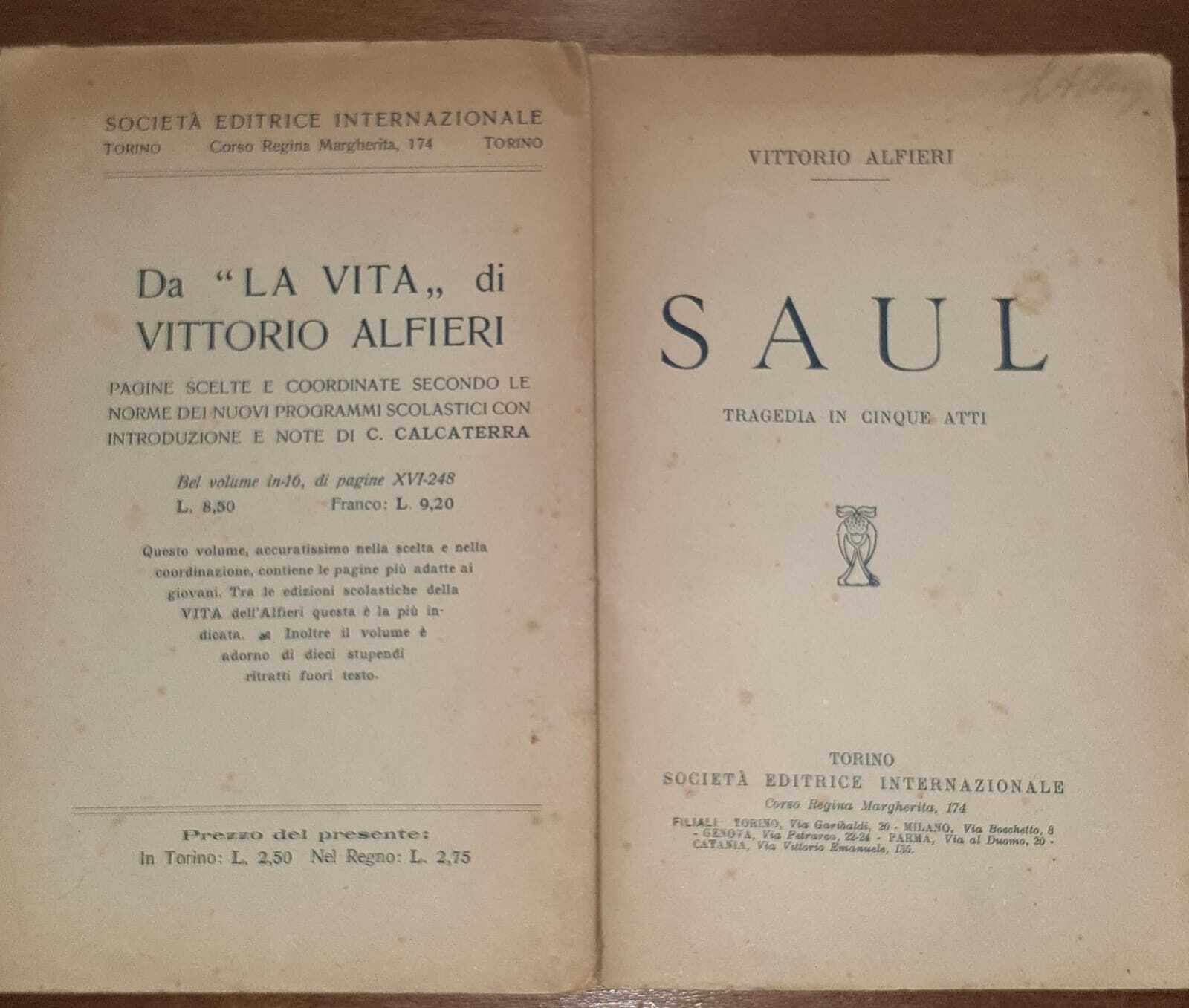 Saul. Tragedia in cinque atti