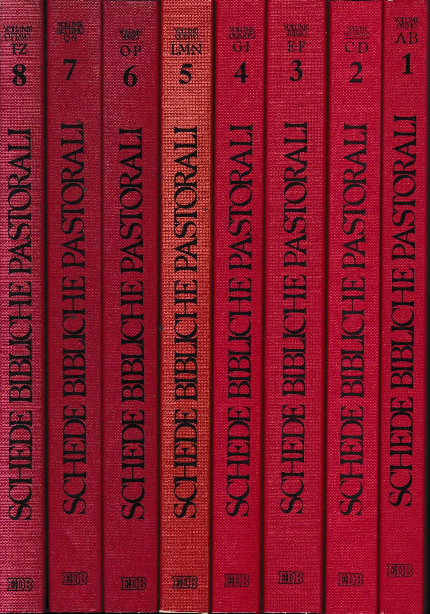 Schede bibliche pastorali. Otto volumi, opera completa.