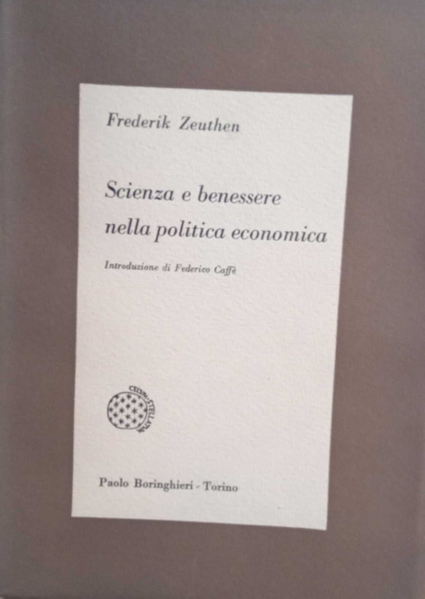 Scienza e benessere nella politica economica