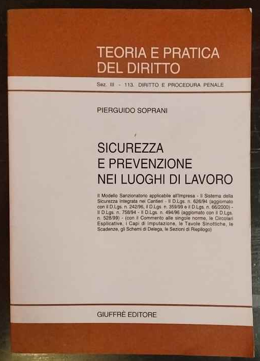 Sicurezza e prevenzione nei luoghi di lavoro