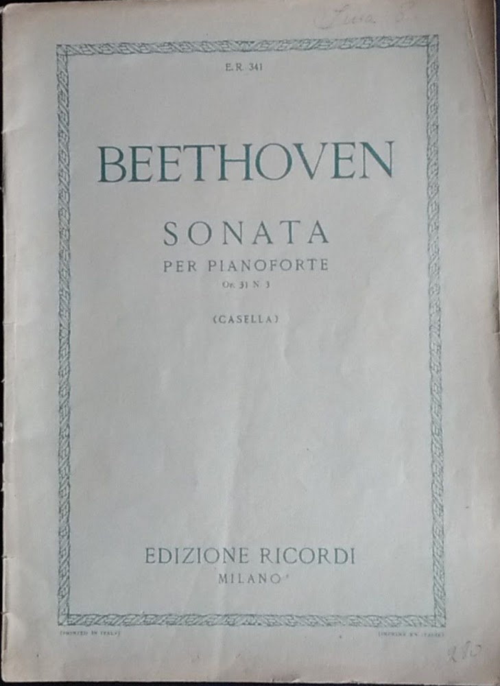 Sonata per pianoforte. Op. 31 N. 3