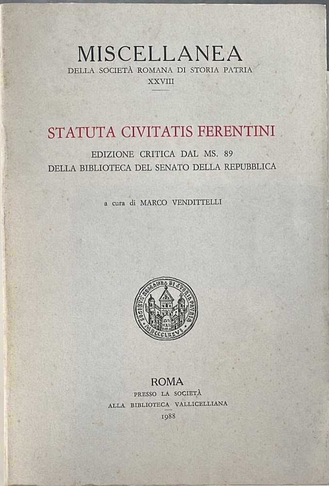 Statuta civitatis Ferentini